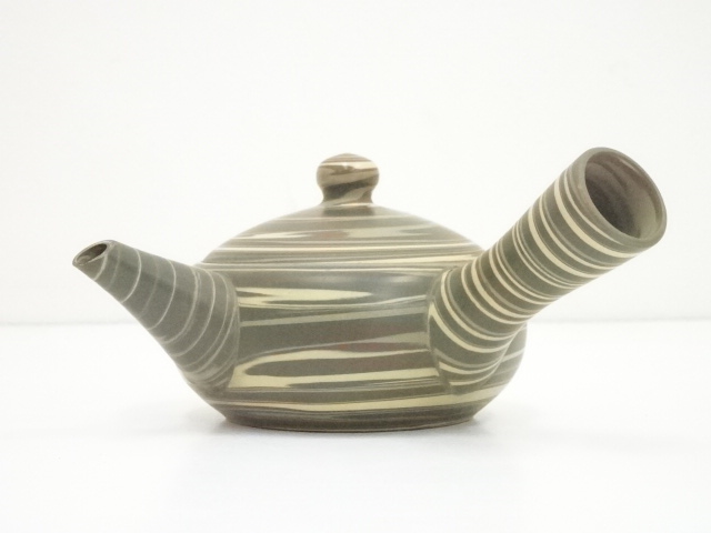 道具 ] - 道具 萬古焼 翠涛園造 練上煎茶器セット（共箱） | ネット